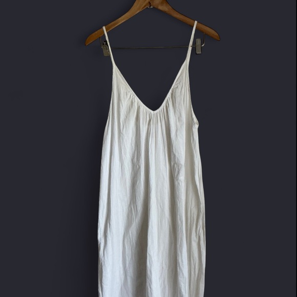 9seed Paloma White ruffle maxi Spaghetti Strap Dress - Picture 1 of 14